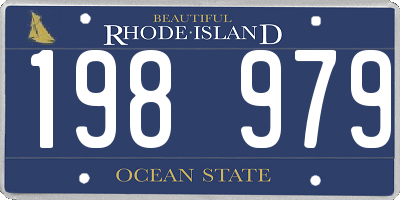 RI license plate 198979