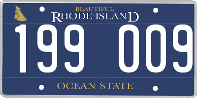 RI license plate 199009