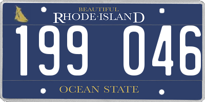 RI license plate 199046