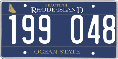 RI license plate 199048