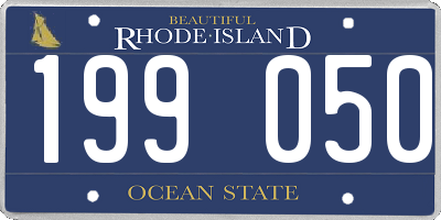 RI license plate 199050