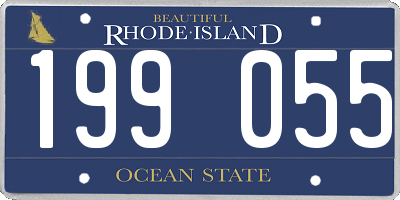 RI license plate 199055
