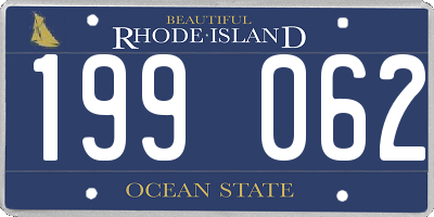RI license plate 199062