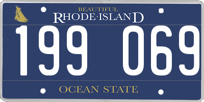 RI license plate 199069