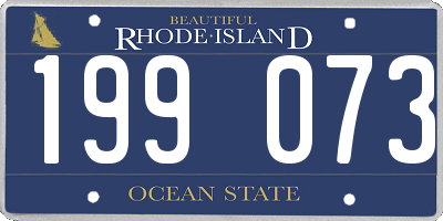 RI license plate 199073
