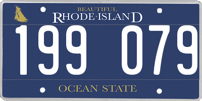 RI license plate 199079