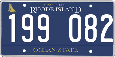 RI license plate 199082