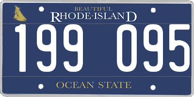 RI license plate 199095