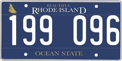 RI license plate 199096
