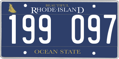 RI license plate 199097
