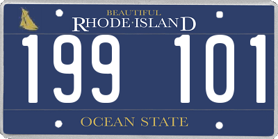 RI license plate 199101