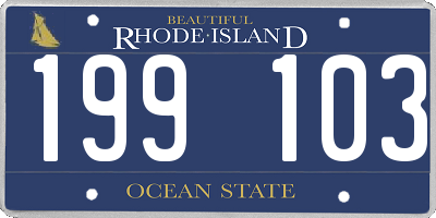 RI license plate 199103