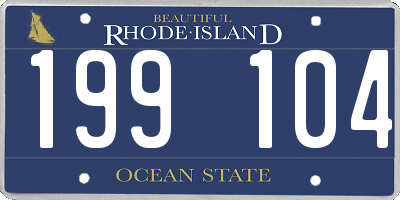 RI license plate 199104