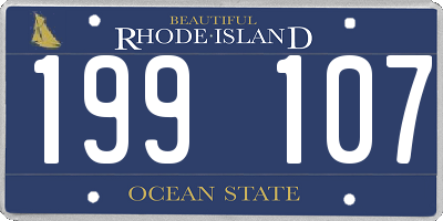 RI license plate 199107