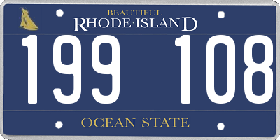 RI license plate 199108