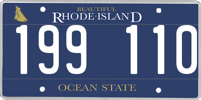 RI license plate 199110