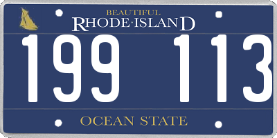 RI license plate 199113