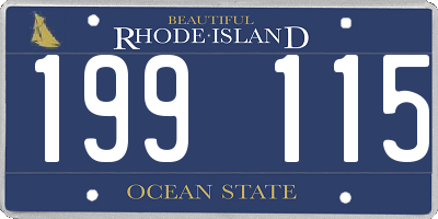 RI license plate 199115