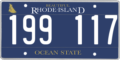 RI license plate 199117