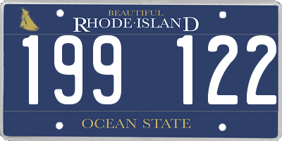 RI license plate 199122