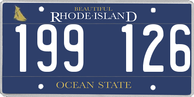 RI license plate 199126