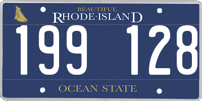 RI license plate 199128