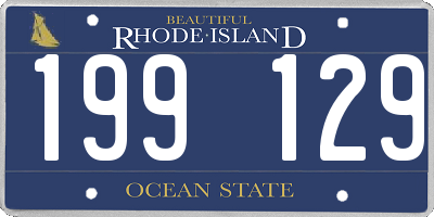 RI license plate 199129