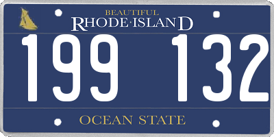 RI license plate 199132