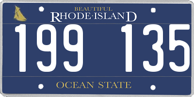 RI license plate 199135