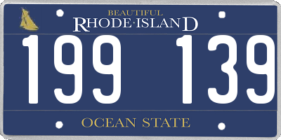 RI license plate 199139