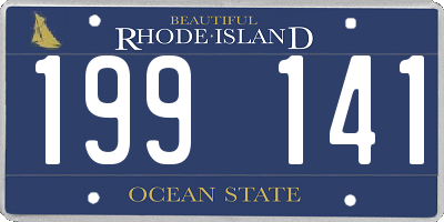 RI license plate 199141