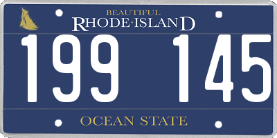 RI license plate 199145