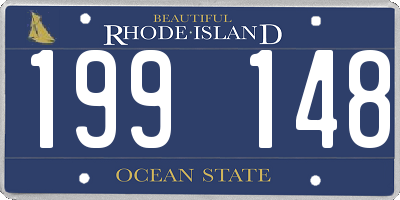 RI license plate 199148