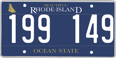 RI license plate 199149