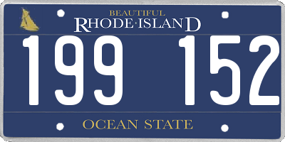 RI license plate 199152