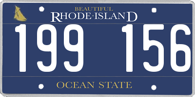 RI license plate 199156