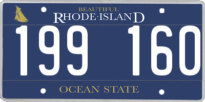 RI license plate 199160