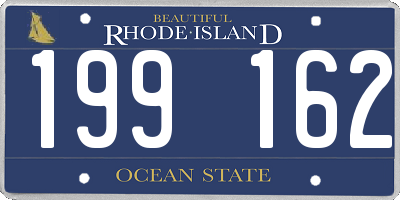 RI license plate 199162