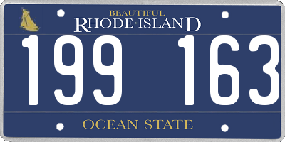 RI license plate 199163