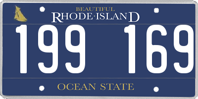RI license plate 199169
