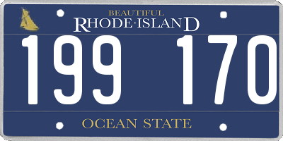 RI license plate 199170