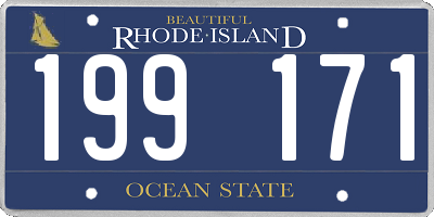 RI license plate 199171