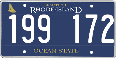 RI license plate 199172