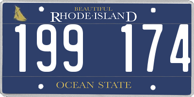 RI license plate 199174
