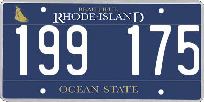 RI license plate 199175