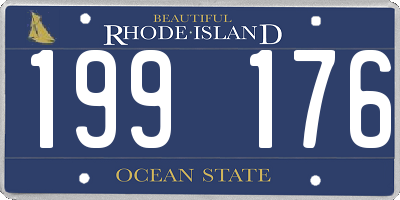 RI license plate 199176