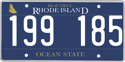 RI license plate 199185