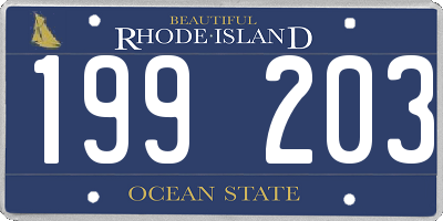 RI license plate 199203