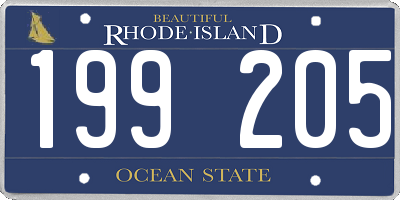 RI license plate 199205