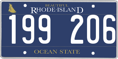 RI license plate 199206
